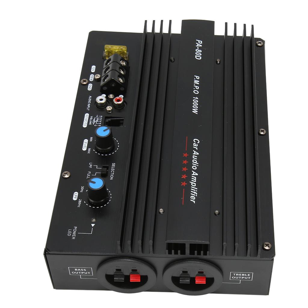 PA 80D Car Power Amplifier Board Professional High Power Subwoofer Plate Amplifier for Car Entertainment 12V 1000W