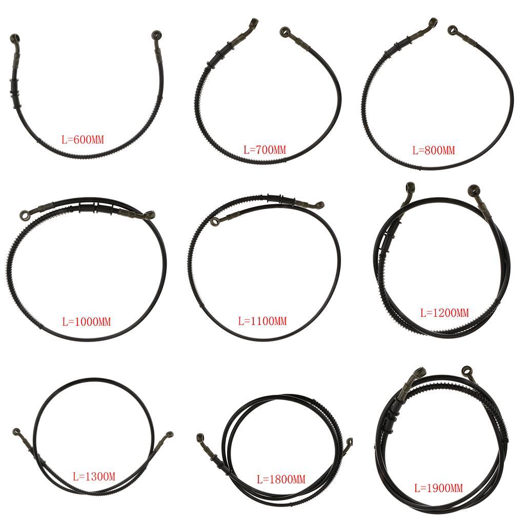 Motorcycle Brake Hose Flexible Oil Line Tube Universal Clutch Pipe Metal Rubber for Motorbike ATV Modification