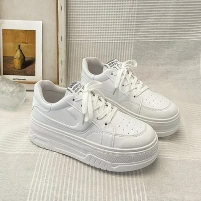 Fashion Hot Selling Thick Soled Small White Shoes for Women In 2024 New Summer Breathable Hundred Matching Skirts and Board Shoes