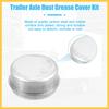 4pcs 2.44" Trailer Axle Dust Cap Cup Grease Cover for Dexter EZ Lube Trailer Camper 5200 to 6000 Lb Axle Wheel Hub Bearing Auto Replacement Parts