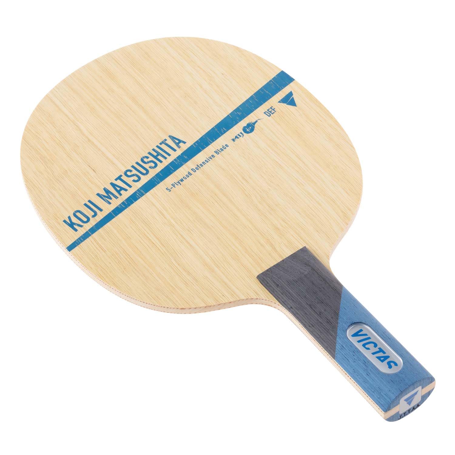 VICTAS Table Tennis Racket Koji Matsushita Shakehand Defensive Standard Model Used by Koji Matsushita 5-Ply Plywood, (028005),