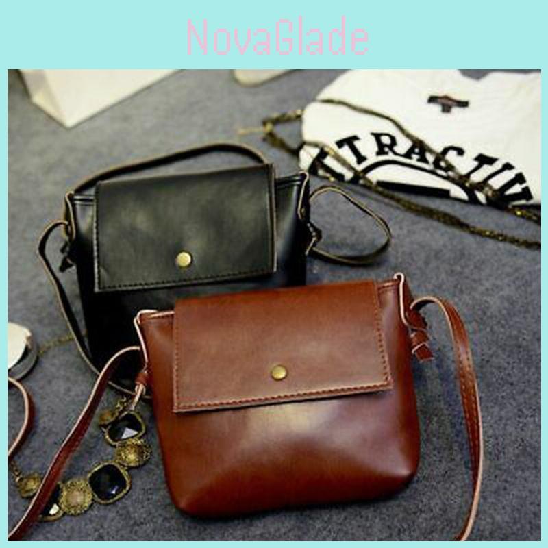 Luxurious Women's Shoulder Bag With Oiled Leather Material In Brown
