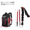 BISINNA Folding Trekking Poles, Lightweight, Set of 2, Compact Aluminum, Adjustable Length, 5-Section Telescopic, Unisex, for Hiking, Outdoor