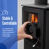 Black Centrifugal Blower High Speed BBQ Blower Fan Speed Control Turbo Blower Fan  Air Supply