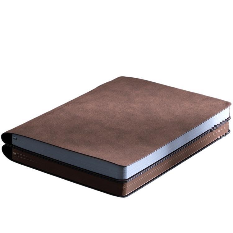 Customizable Sheepskin Notebook with Pen & Free Engraving - Company Logo 2025 Diary, A6/A5/B