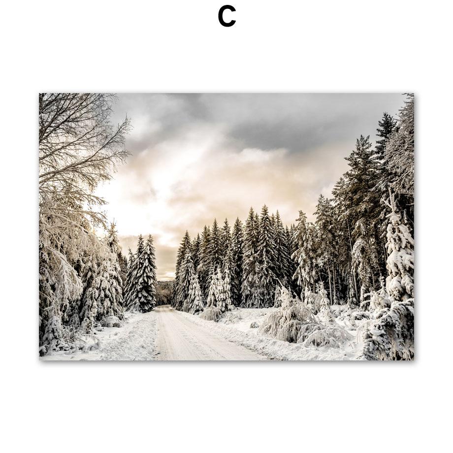 

Рождественский подарок Лось сосна сердце настенная живопись на холсте плакаты на скандинавскую тему и принты настенные панно для украшения гостиной 40X50 cm No Framed