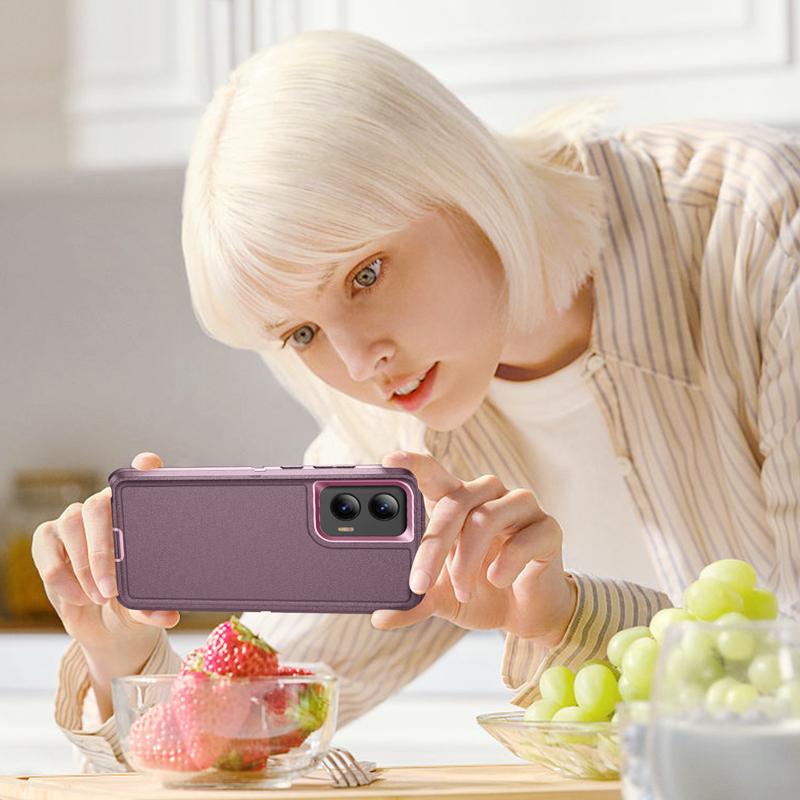 Defense 3 In 1 TPC Case for Motorola MOTO G 5G 2024 MOTO G Stylus Hard Silicone PC Anti Fall and Shockproof Back Cover