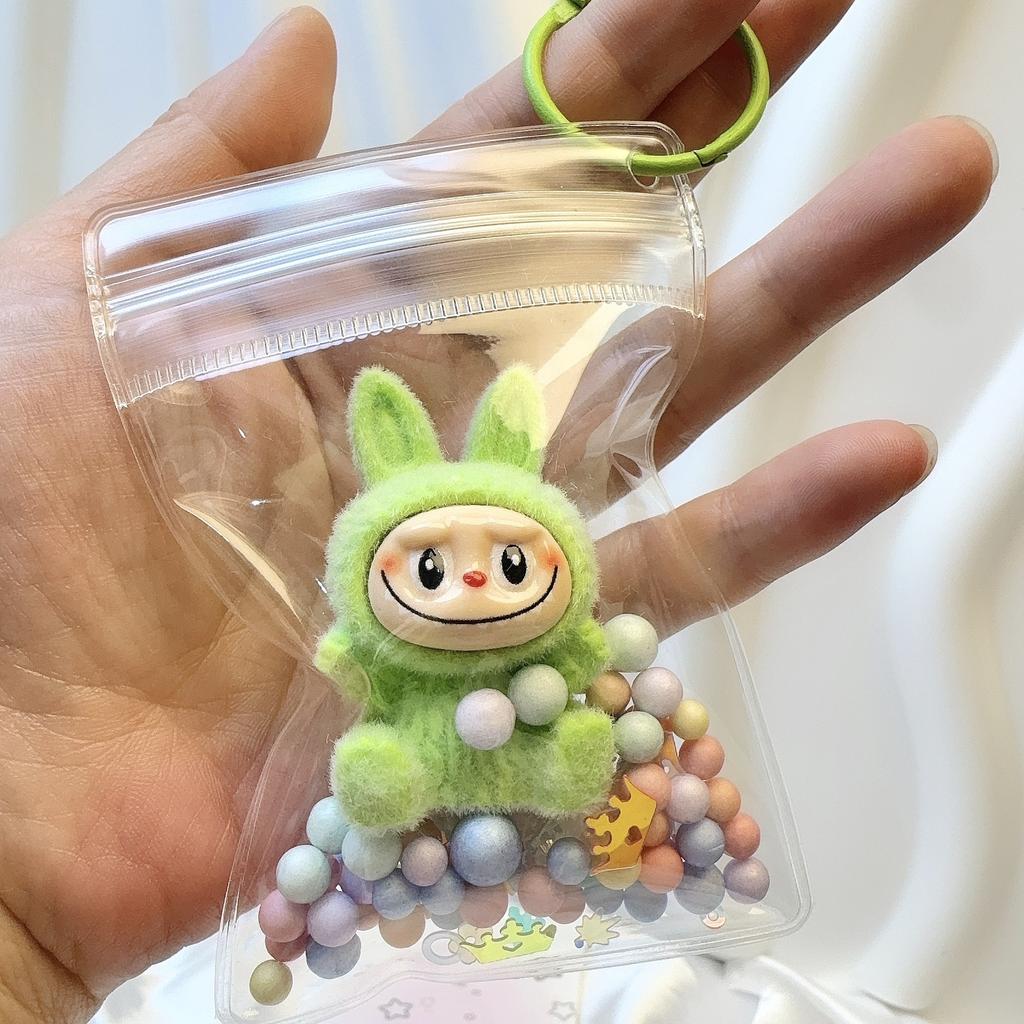 Transparent Dust Bag Baby Bag Pendant Keychain Baby Walking Bag Decoration Cute Trendy Play