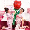 Extra Large smooth Rose Balloons Set Of 10 For Wedding Party Decorations Photo Props
