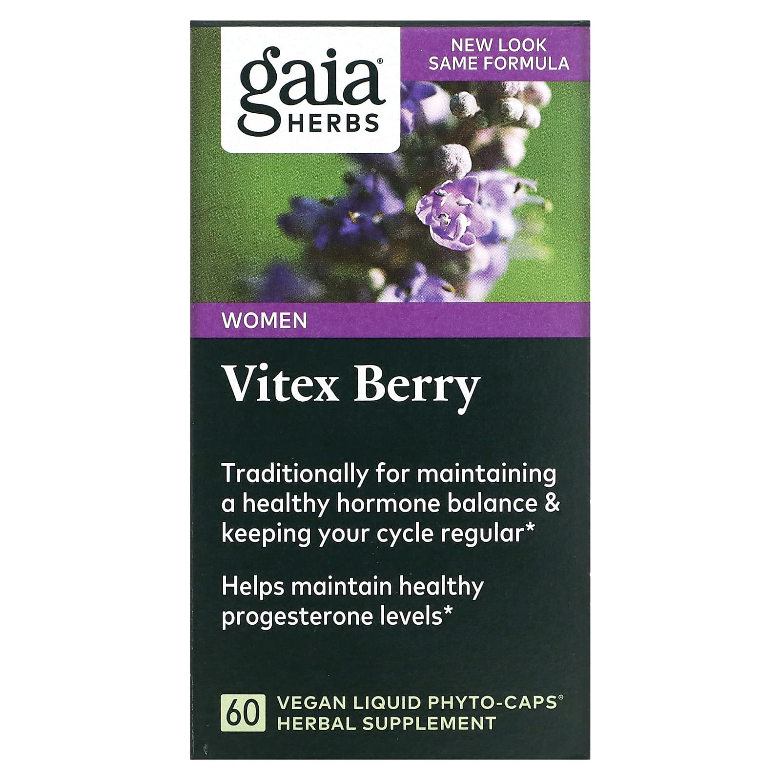 

Vitex Berry For Women, Liquid Phyto-Caps Veggie Caps 60 Tablets