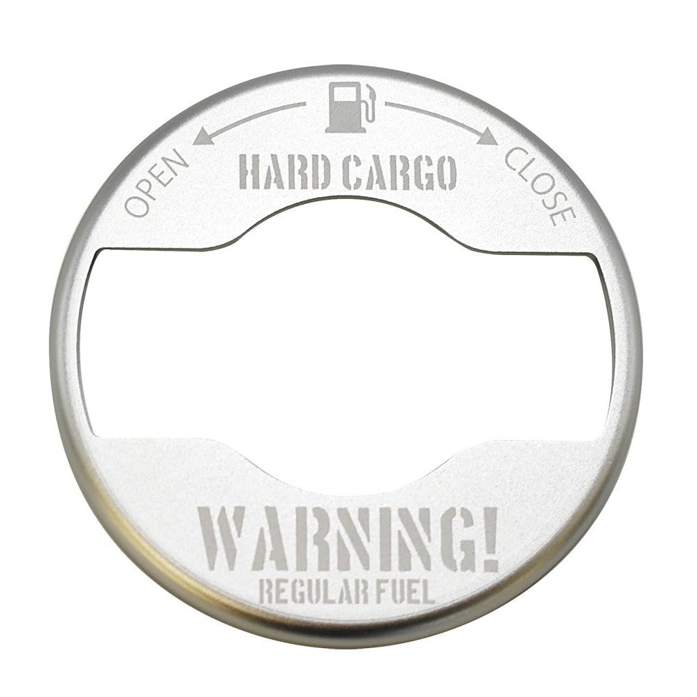 

HARD CARGO HC-556 Hard Cargo Fuel Cap Cover Silver Aluminum Fuel Cap Fuel Spout for Light Truck Custom Parts