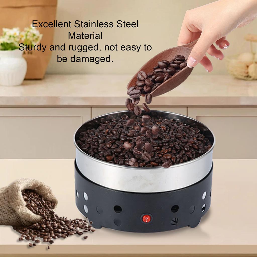 Kaffeebohnenkühler Filter Edelstahl 60 Maschen Multifunktionale Bohnenkühlwanne Filtersieb