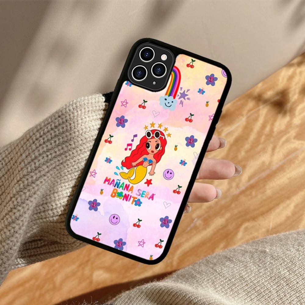Чехол для телефона Karol G Manana Силиконовый PC+TPU Для Для IPhone 11 12 13 14 15 16 Plus Pro Max Чехол