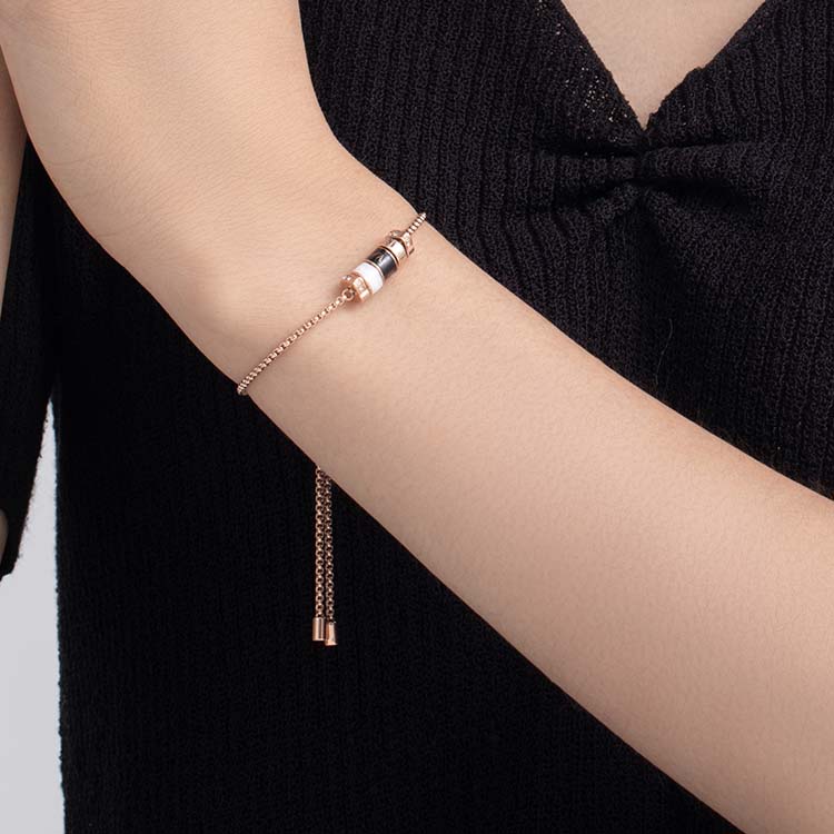 Emporio Armani Beaded Waist Bracelet With Rhinestones Women Bracelet EGS2932221