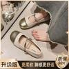 Mary Jane women's shoes 2025 new summer French evening wind shoes gentle single shoes flat temperament small leather shoes women