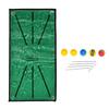 Golf Hitting Training Mat Anti Slip Suede Swing Practice Rug with 5 Balls 4 Fixing Pins for Home Office Outdoor