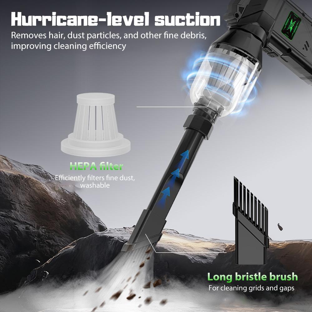 Powerful Violent Fan 990000RPM Turbo Air Blower With Power Bank High Speed Brushless Turbo Blower With LED Lighting