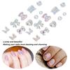 Nail Art Decoration Cute Shiny Delicate Bow Bear Shaped Nail Ornament Accessories for Home Nail Salon