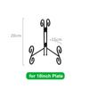 Iron Plate Stands Foldable Photo Pedestal Durable Metal Easel Rack  Bowl Picture Frame