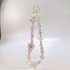 Glass Flower Bead Phone Strap Bead Korean Y2k Phone Strap  Mobile Phone