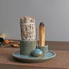 Ceramics Tray with Multifunctional Incenses Burners Accessories Set HX6C