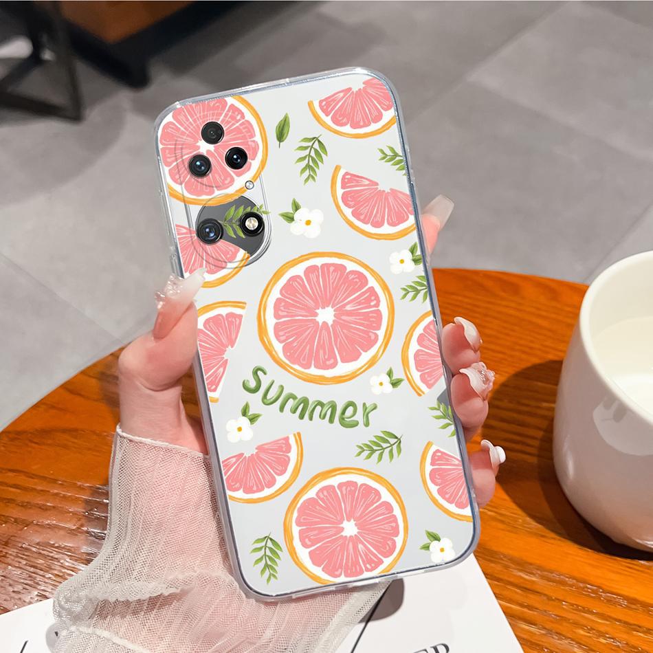 For Huawei P50 Pro P50E Phone Case Dreamy Colorful Pattern Phone Shell For Huawei P 50 Soft TPU Clear Silicone Lightweight Cover