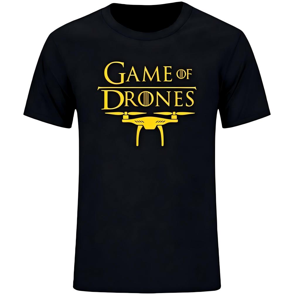 Game of Drones Funny Parody Black T-Shirt