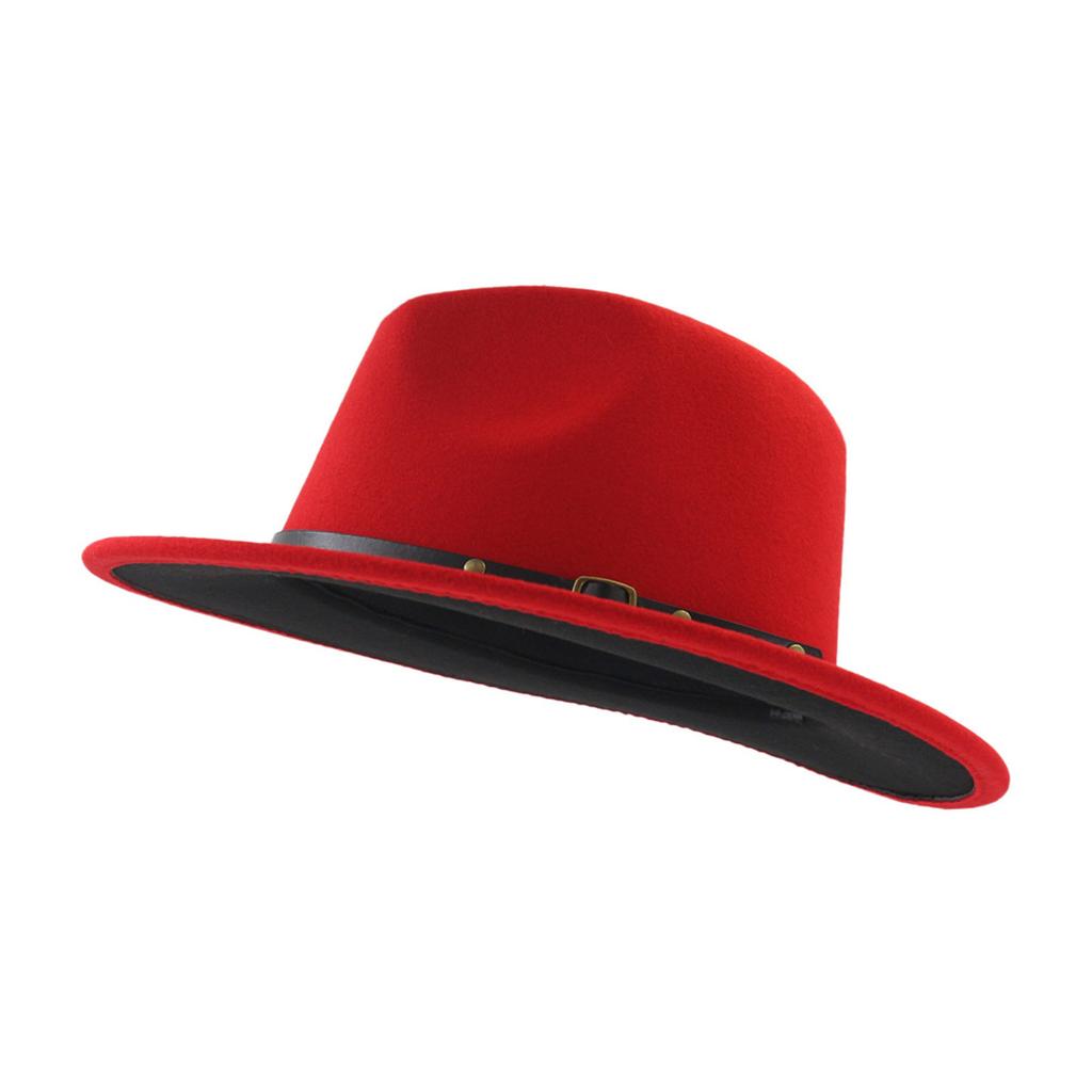 Wide Wool Fedora Hat Panama Hat Casual 