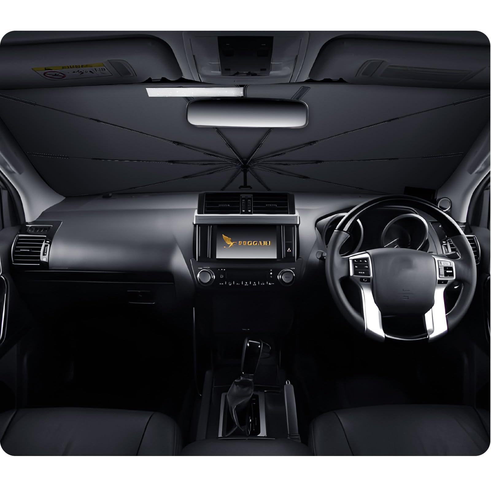 

LUWU Prado 150 Sunshade and closes just like using an Prado Accessory Custom Parts Umbrella-Type [Opens umbrella]