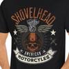 Maglietta Moto Shovelhead Vintage, Maglietta Biker Retrò