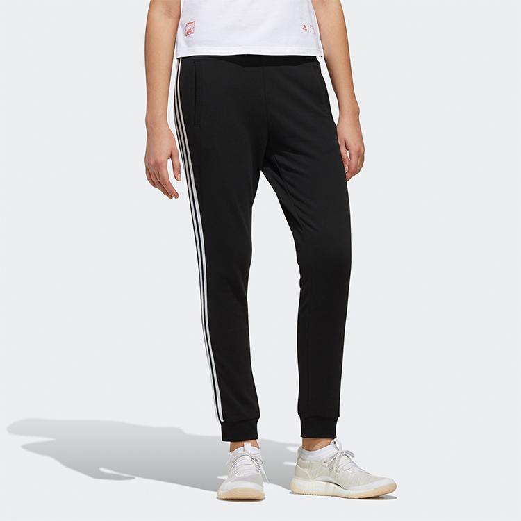Adidas PT FL 3S Slim Knit Pants Women Bottoms Black FI9274
