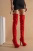 Women's Fashion Style Special Design High Heel Over The Knee Stretch Boots