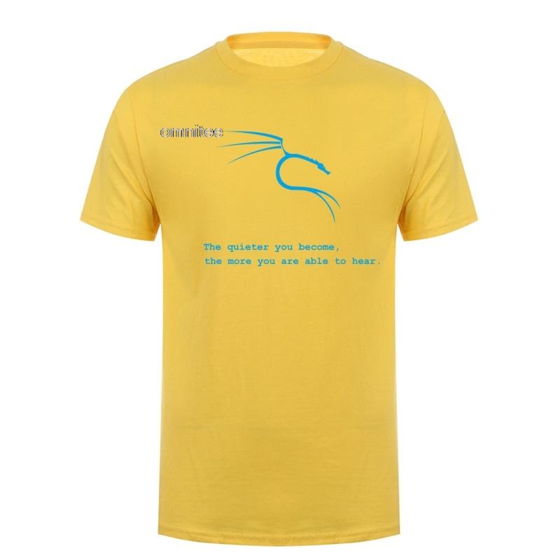 Kali Linux The Quieter You Become The More You Are Able To Hear T Shirt Unisex Summer Short Sleeve Cotton Tshirts Tops Lh013
