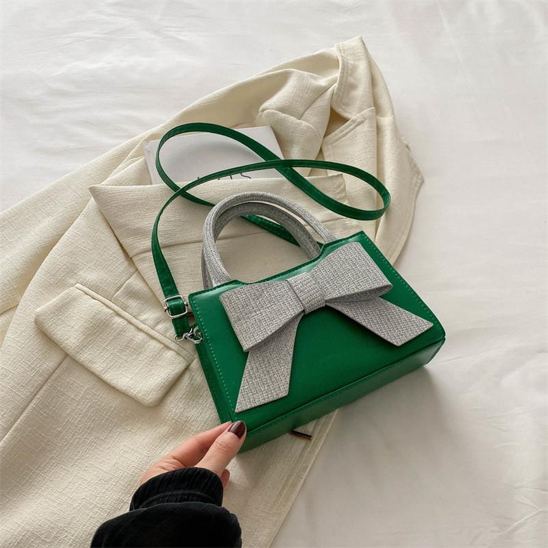 Adorable Korean Style Bowknot Handbag 2024 New Fashion Small Shoulder Bag For Casual And Commuting
