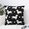 Dachshund Dixie Dog Lover Pillowcase Polyester Cushion Cover Gift Wiener Sausage Pillow Case Cover Home Square 4545cm