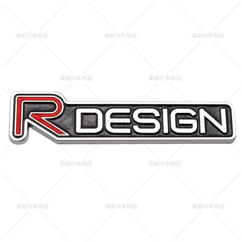 3D Metal Rdesign R Design Front Grill Car Badge Sticker Emblem Decal Decoration For XC40 XC60 XC90 V90 S90 S60 V60 V40 C70