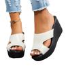 Women's Shoes  Hot Sale Open Toe Women's Slippers Platform Outdoor Casual Slippers Women Super High Wedges Round Toe Sandals