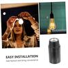 10pcs Self-Locking E14 Lamp Socket Replacement Bakelite Holder Easy Install for Home Lighting Fixtures