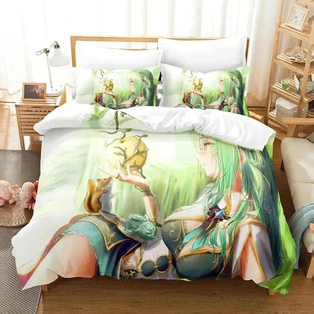 3DAnime Ceres Fauna Ch. hololive-EN Bettwäscheset Bettbezug Bettset Steppdeckenbezug Kissenbezug Steppdecke King Queen Size Jungen Erwachsene