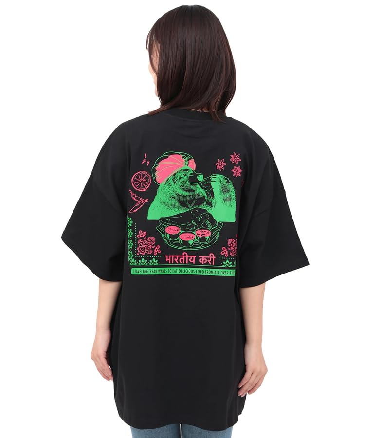 Titicaca Indian Curry Bear Free OSJBB067 T-Shirt, Unisex, Size, Black,