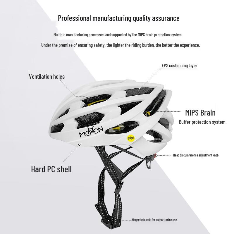 MOONMIPS Aerodynamic Mips Road Cycling Helmet