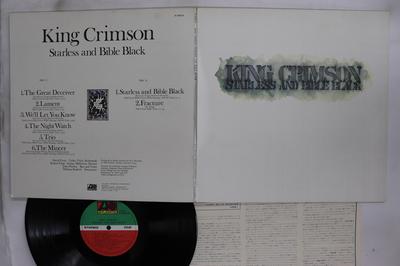 LP Record KING CRIMSON  Starless  Bible Black P10341A ATLANTIC 1977 Japan Rock Used