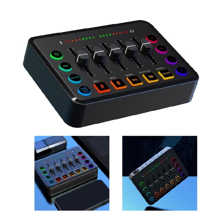 F9 Live Sound Card Auditory Mixing Console with Wireless Auto Pairing Enhances Singing and Recording Experience