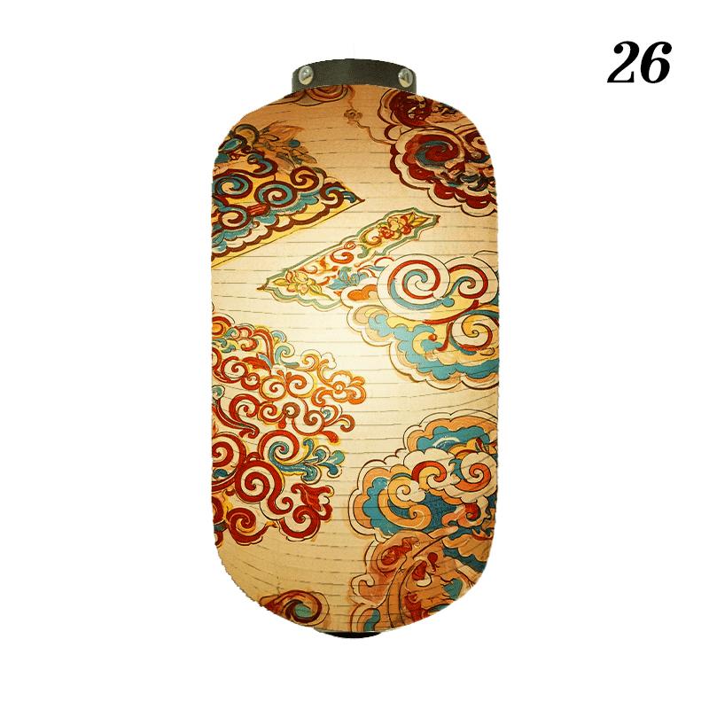 Oriental Style Festival Cloth Lanterns Antique Phoenix Printed Lantern Sushi Cuisine Advertising Sign Party Decoration Ornaments