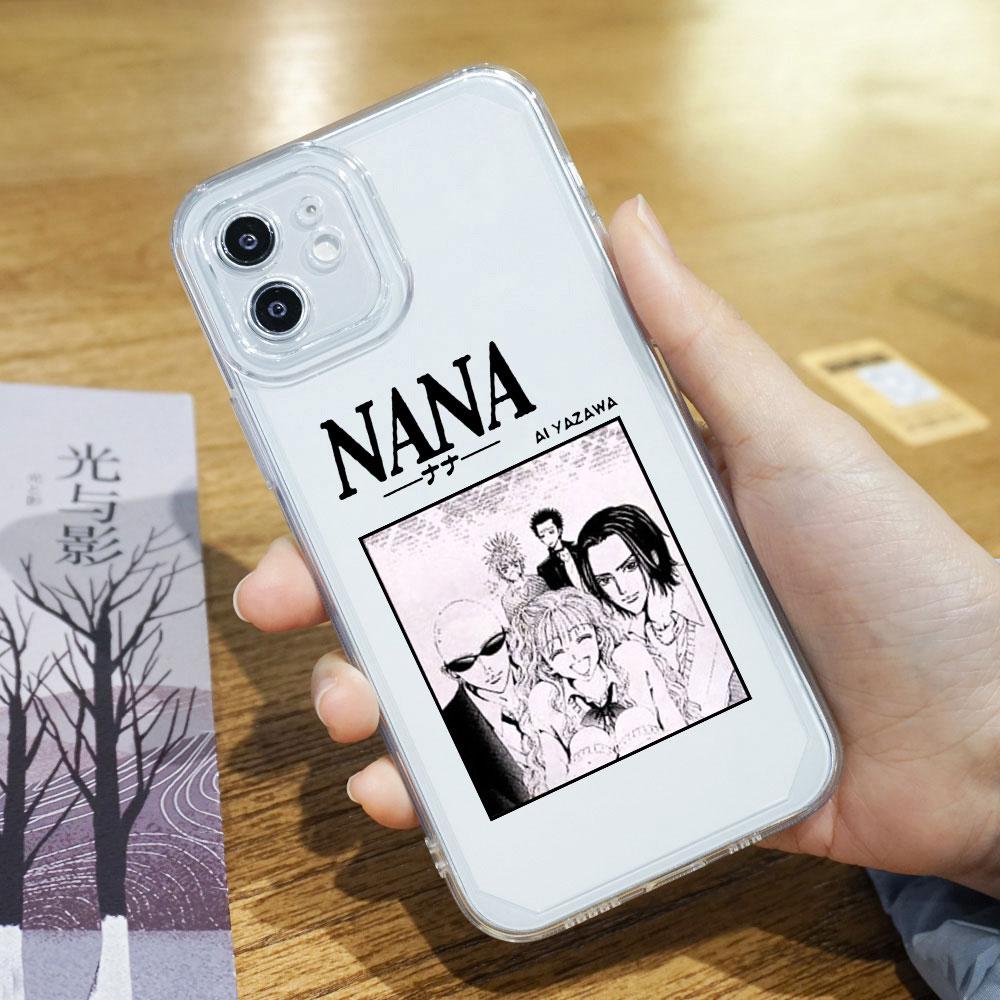 

Японское аниме Нана Осаки Чехол для телефона для iPhone 17 16 15 11 12 14 13 Pro Max Mini X XR 7 Plus SE 17E Ударопрочный прозрачный чехол iPhone XS Max