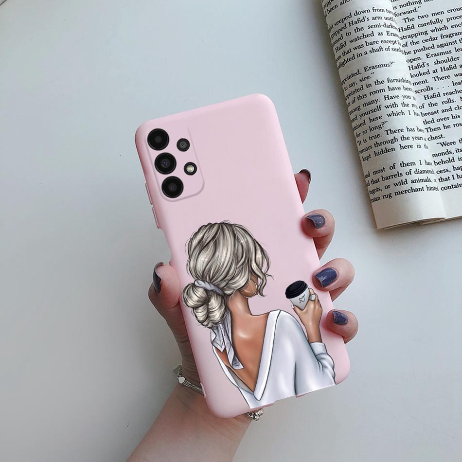 For Cover Samsung Galaxy A13 A33 A53 A73 5G Beautiful Girl Soft Silicone Case For Samsung A13 4G A 13 A135F GalaxyA13 Funda Case