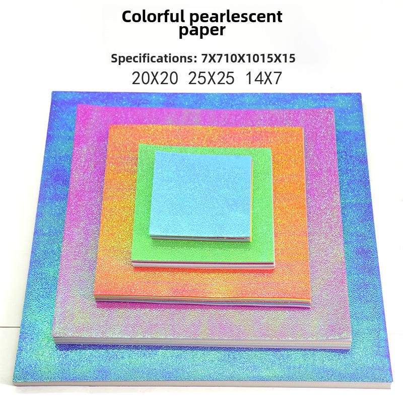 

Перламутровий Гліттерний Папір для Орігамі 15x15 см - Папір для Складання Квадратної Форми Ручної Роботи