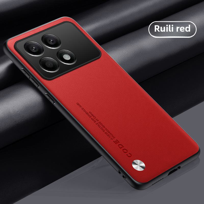 Kožené pouzdro s plným krytím Redmi K70 Pro Extreme Edition, ochranná skořepina K60/K50/K40 – design proti pádu.