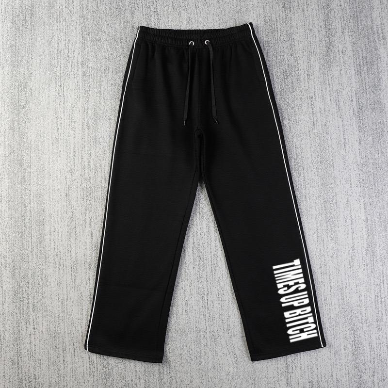 BeatStreet American Sweatpants Cotton Stripe Design Multi-color Drawstring Pants for Men and Women To Wear Hip-hop Street Casual Models.