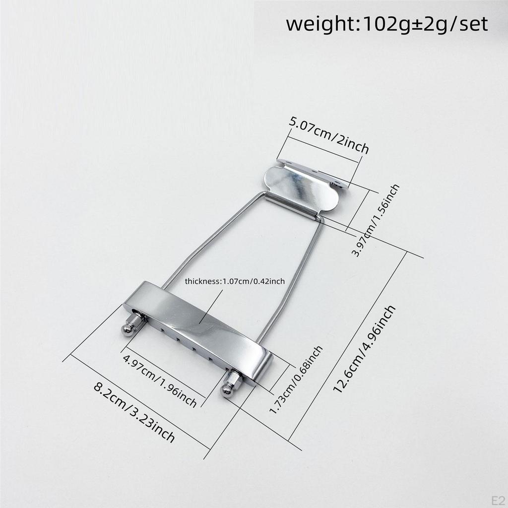 Guitar Tailpiece Bridge Accessory String Replaces Parts Metal DIY Professional Jazz